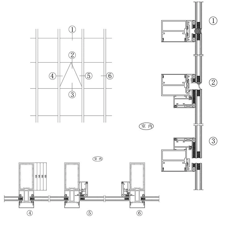 Porpular Carpark Podium Screens Prefabricated window wall system 3